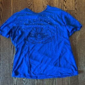 Maje Royal Blue Embellished Top